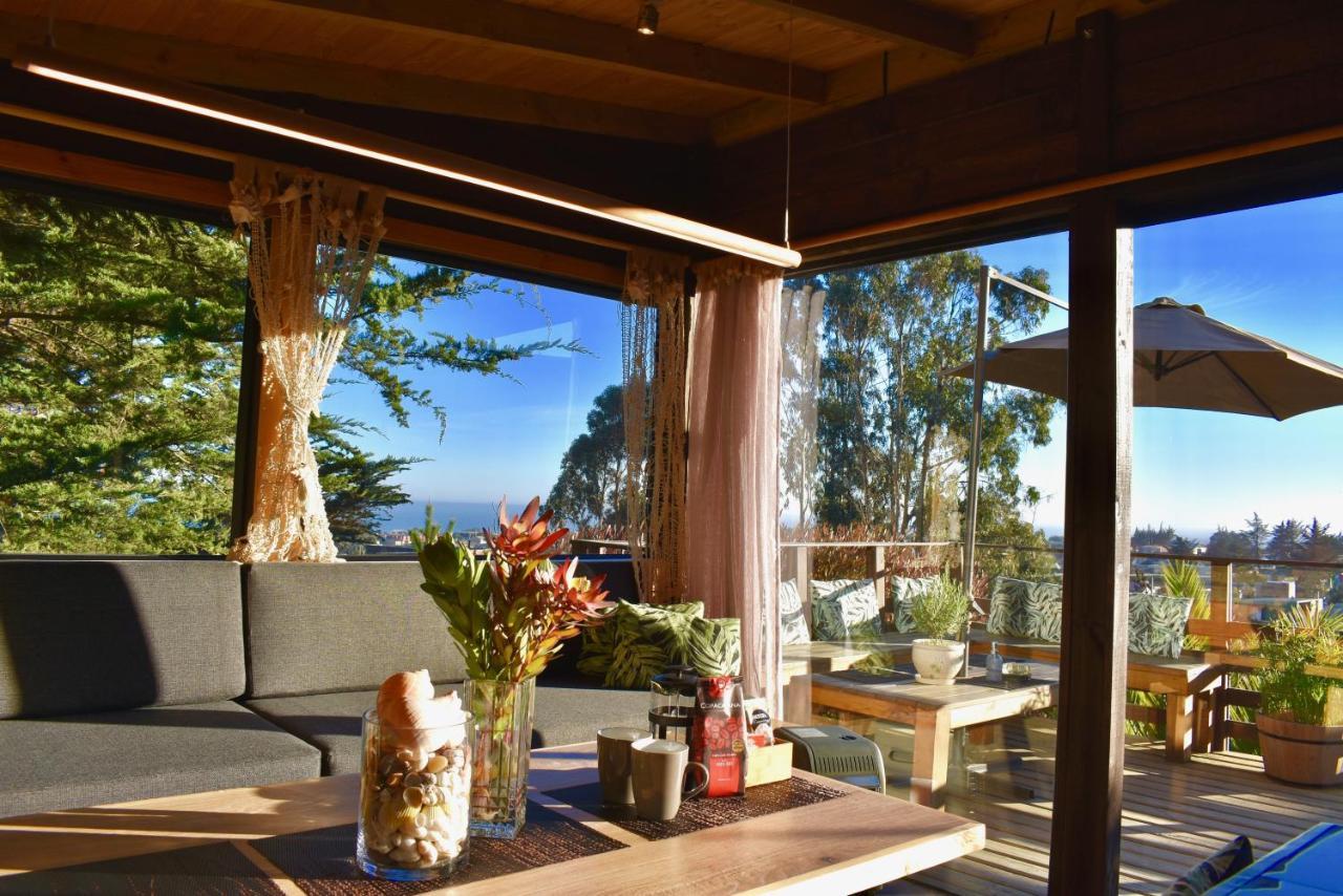 ---- Escapada De Lujo Para Dos ---- Casa Boutique Privada - Vistas Al Oceano - Parrilla Y Fogon En Quincho Privado - Insumos Desayuno - Tu Estadia Incluye Gratis 1 Sesion De Hidromasaje & Cromoterapia Bajo Las Estrellas En Jacuzzi Privado (Adults Onl Pichilemu Exterior foto